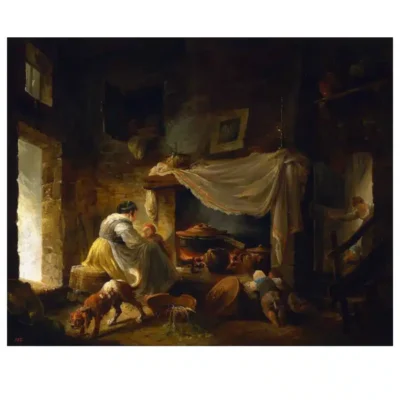 Italian Kitchen by Hubert Robert ca.1760