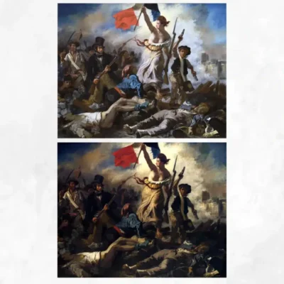Liberty by Eugene Delacroix Printed on Canvas