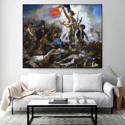Liberty by Eugène Delacroix Printed on Canvas