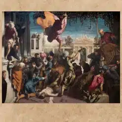 Miracle of the Slave by Tintoretto Printed on Canvas - Image 3