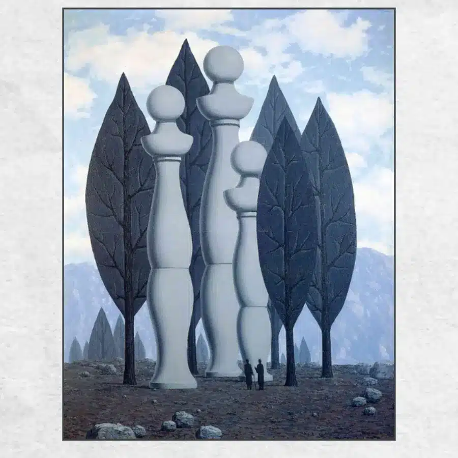 René Magritte The Art of Conversation Printed on Canvas