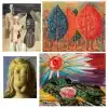 René Magritte Fun Paintings Printed on Canvas