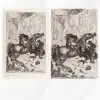 Saint George and the Dragon by Salvador Dalí Printed on Canvas