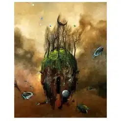 Strange Creatures by Zdzisław Beksiński Printed on Canvas - Image 4