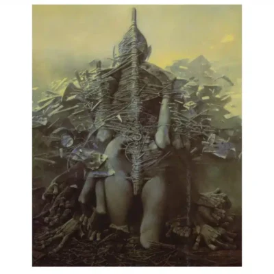 Strange Creatures by Zdzisław Beksiński Printed on Canvas - Image 5