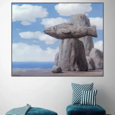 The Connivance by René Magritte Printed on Canvas