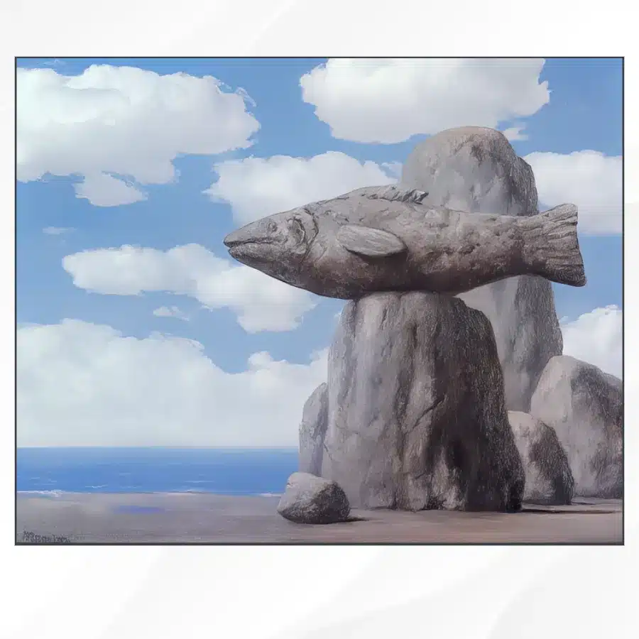 The Connivance by René Magritte Printed on Canvas