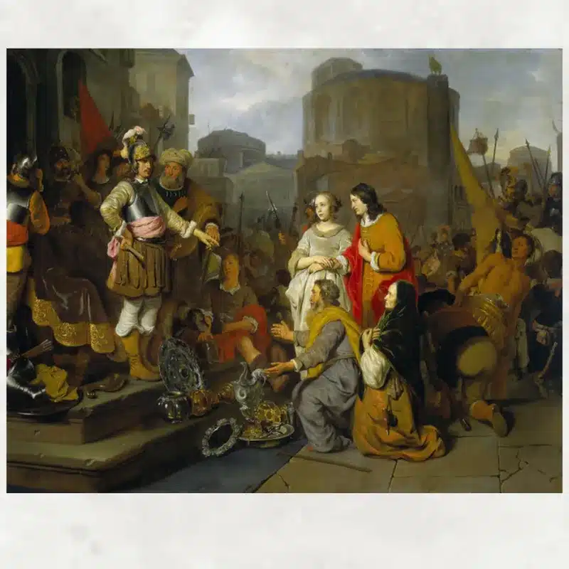 The Continence of Scipio by Gerbrand van den Eeckhout Printed on Canvas