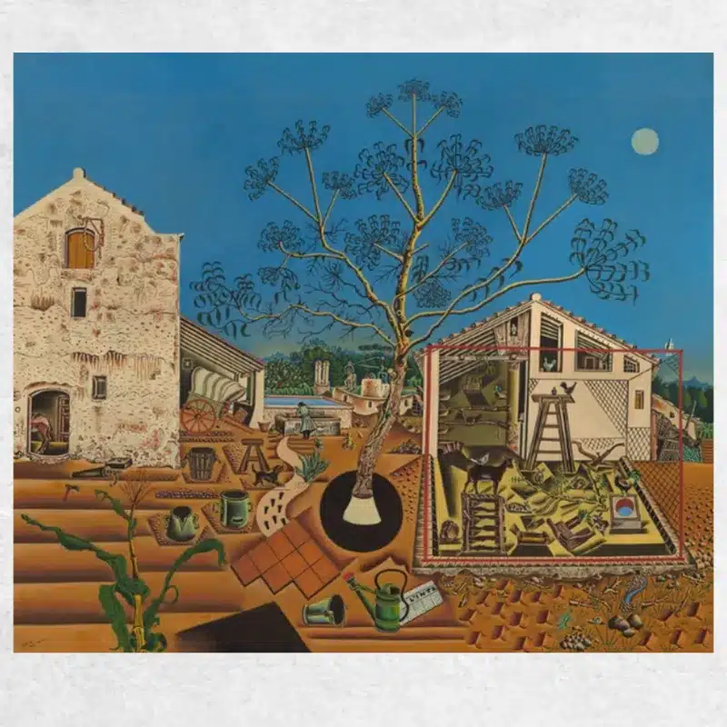 The Farm by Joan Miró Printed on Canvas