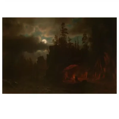 Albert Bierstadt 1861 The Trappers' Camp