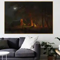 Great Paintings by Albert Bierstadt Printed on Canvas - Image 2