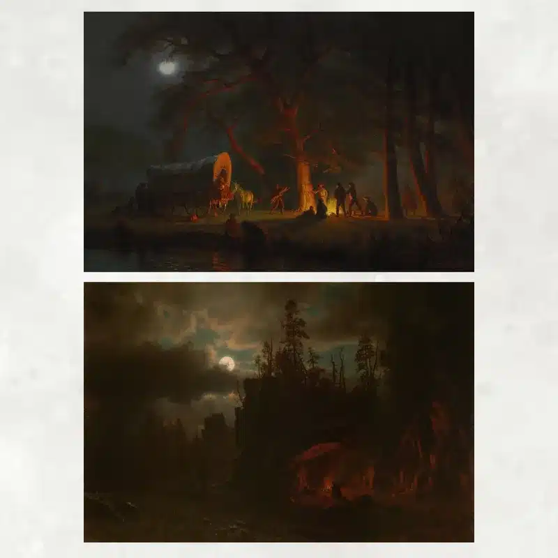 Great Paintings by Albert Bierstadt Printed on Canvas