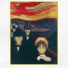 Anxiety by Edvard Munch 1894 Printed on Canvas