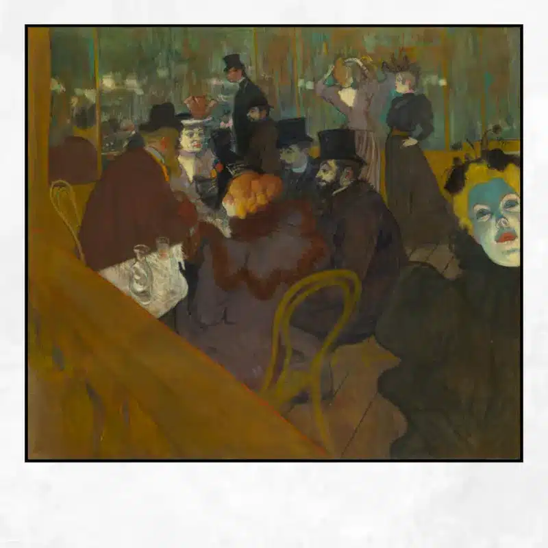 At the Moulin Rouge by Henri de Toulouse-Lautrec 1892