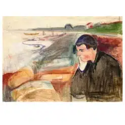Evening, Melancholy by Edvard Munch 1891