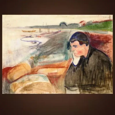 Evening, Melancholy by Edvard Munch 1891