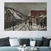 From Saxegardsgata by Edvard Munch Printed on Canvas