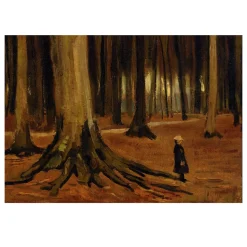 Girl in the Woods by Vincent van Gogh 1882