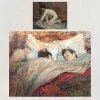 Henri de Toulouse-Lautrec In Bed and The Marble Polisher Printed on Canvas