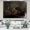 In Time of Peril by Edmund Blair Leighton Printed on Canvas