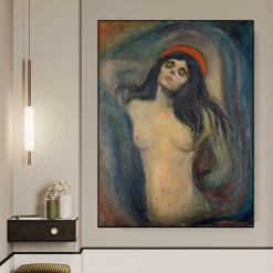 Madonna by Edvard Munch 1894 Printed on Canvas