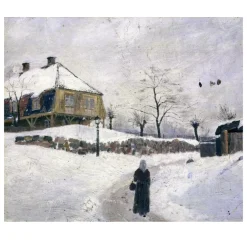Øvre Foss in Winter by Edvard Munch 1881-82