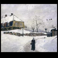Øvre Foss in Winter by Edvard Munch 1881-82