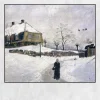 Øvre Foss in Winter by Edvard Munch Printed on Canvas