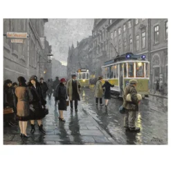 Paul Gustav Fischer in Copenhagen Printed on Canvas - Image 2