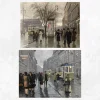 Paul Gustav Fischer in Copenhagen Printed on Canvas