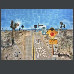 Pearblossom Highway by David Hockney 1986