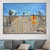 Pearblossom Highway by David Hockney Printed on Canvas