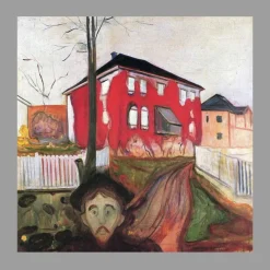 Red Virginia Creeper by Edvard Munch