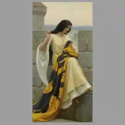 Stitching the Standard by Edmund Blair Leighton 1911