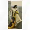 Stitching the Standard by Edmund Blair Leighton Printed on Canvas