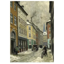 Street View in Copenhagen by Paul Gustav Fischer