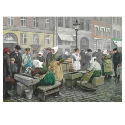 The Fish Market by Paul Gustav Fischer