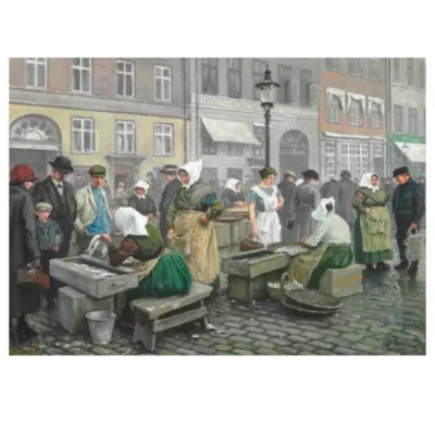 The Fish Market by Paul Gustav Fischer