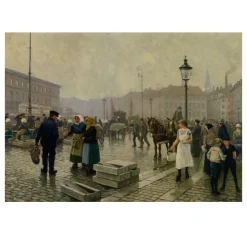 The Fish Market by Paul Gustav Fischer
