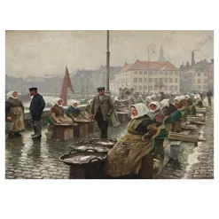 The Fish Market by Paul Gustav Fischer