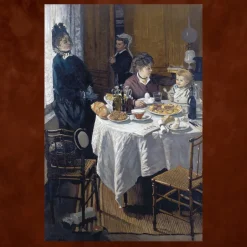The Luncheon by Claude Monet Printed on Canvas - Image 3