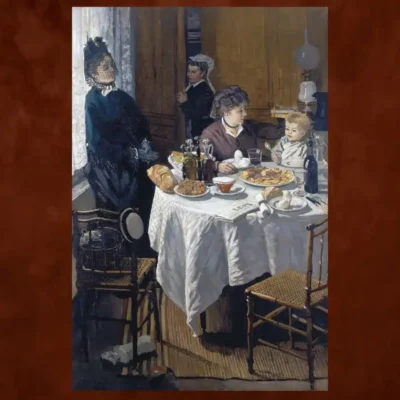 The Luncheon by Claude Monet Printed on Canvas - Image 3