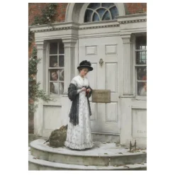 The New Governess by Edmund Blair Leighton 1894