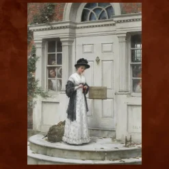 The New Governess by Edmund Blair Leighton 1894