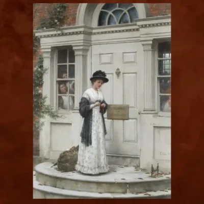 The New Governess by Edmund Blair Leighton 1894
