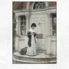 The New Governess by Edmund Blair Leighton Printed on Canvas