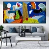 The Other Side by David Hockney Printed on Canvas