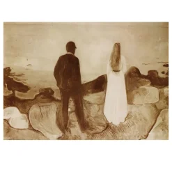 Two Human Beings, The Lonely Ones by Edvard Munch 1892