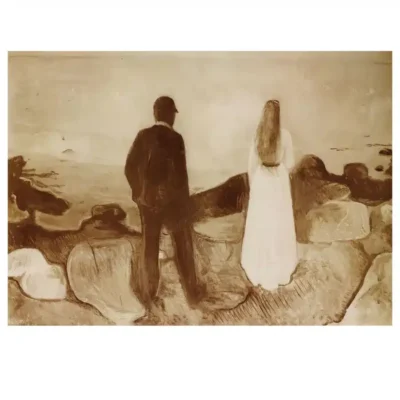 Two Human Beings, The Lonely Ones by Edvard Munch 1892