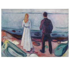 Two Human Beings, The Lonely Ones by Edvard Munch 1906
